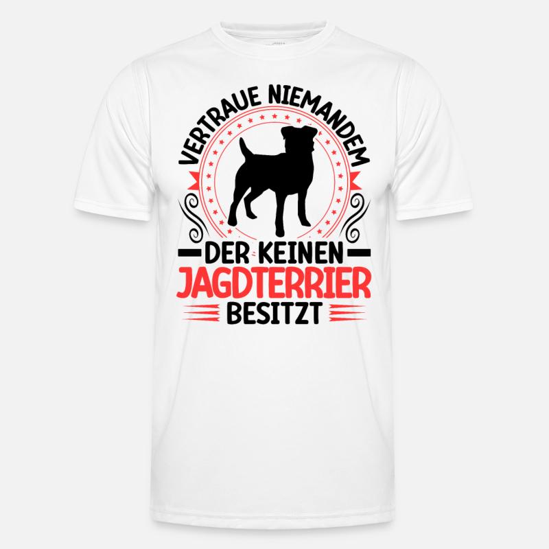Jagdterrier Besitze einen Deutscher Jagdhund - Männer Funktions-T-Shirt - Weiß