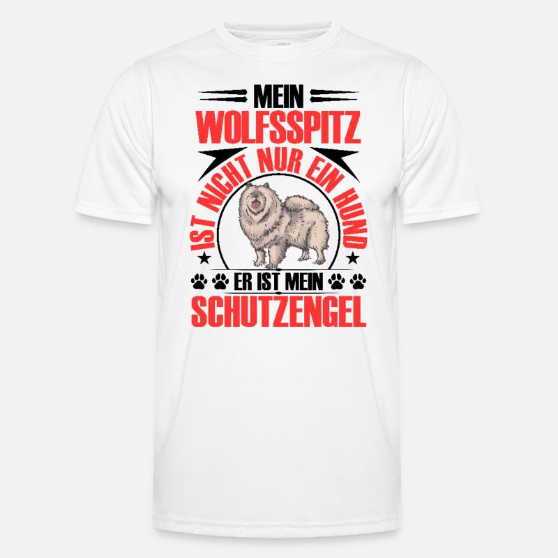 Wolfsspitz ist mein Schutzengel Keeshond Männer Funktions-T-Shirt