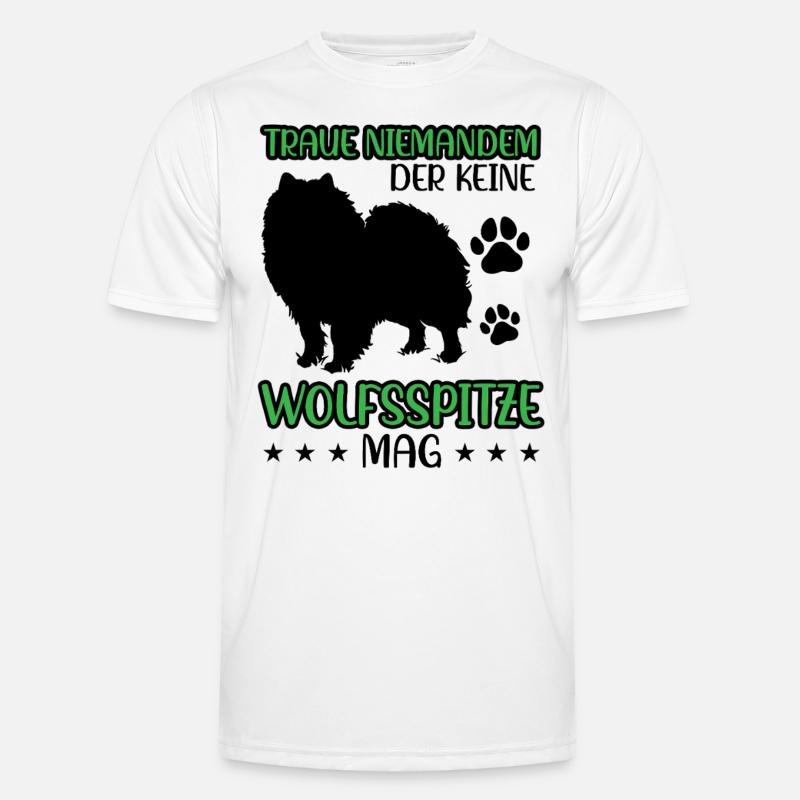 Wolfsspitz nicht vertrauen Keeshond Männer Funktions-T-Shirt