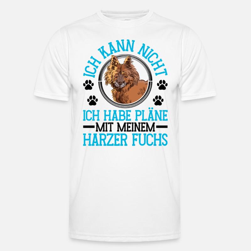 Harz Fox Plans with Old German Herding Dog Men's Functional T-Shirt