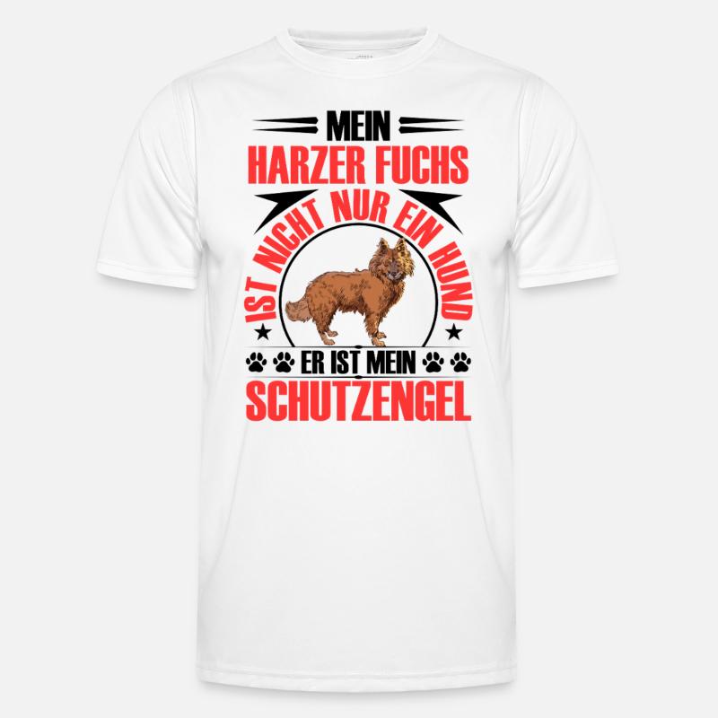 Harz Fox Protects Me Old German Herding Dog Men's Functional T-Shirt