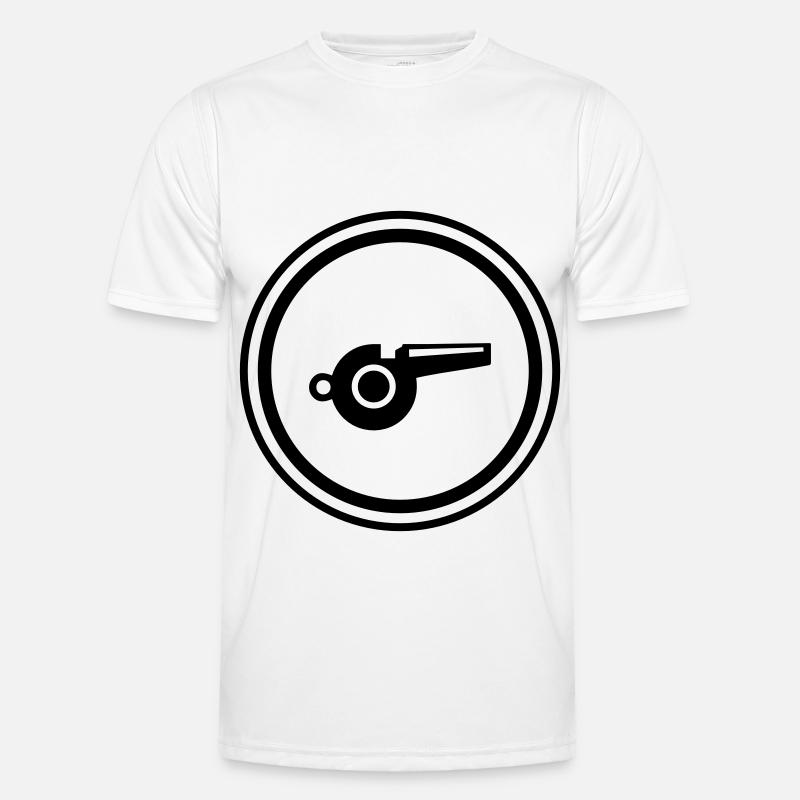 Trillerpfeife Pfeife Männer Funktions-T-Shirt