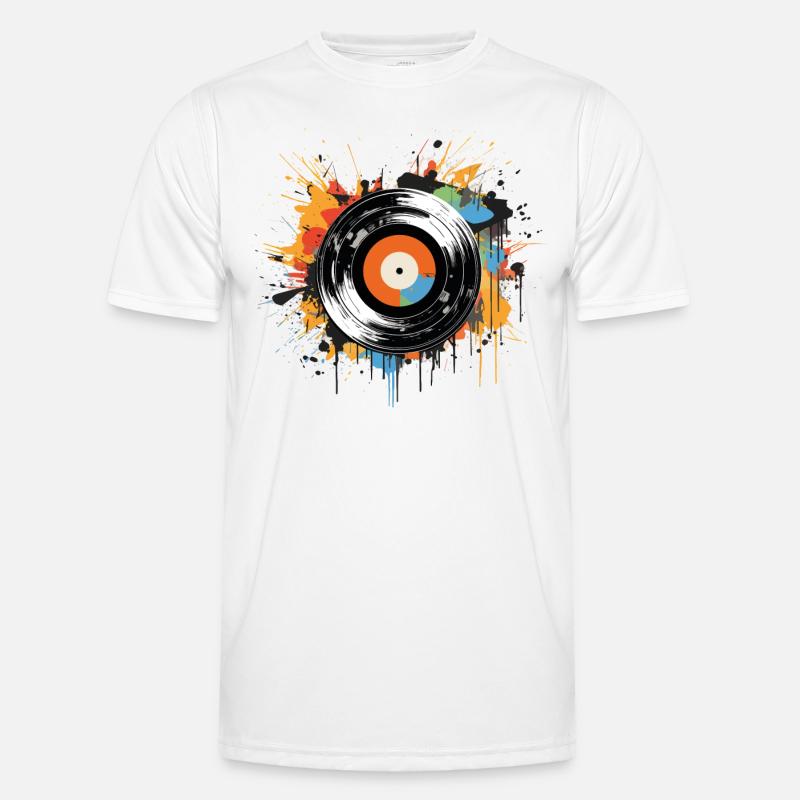 Vinyl Record LP Turntable Retro Men's Functional T-Shirt