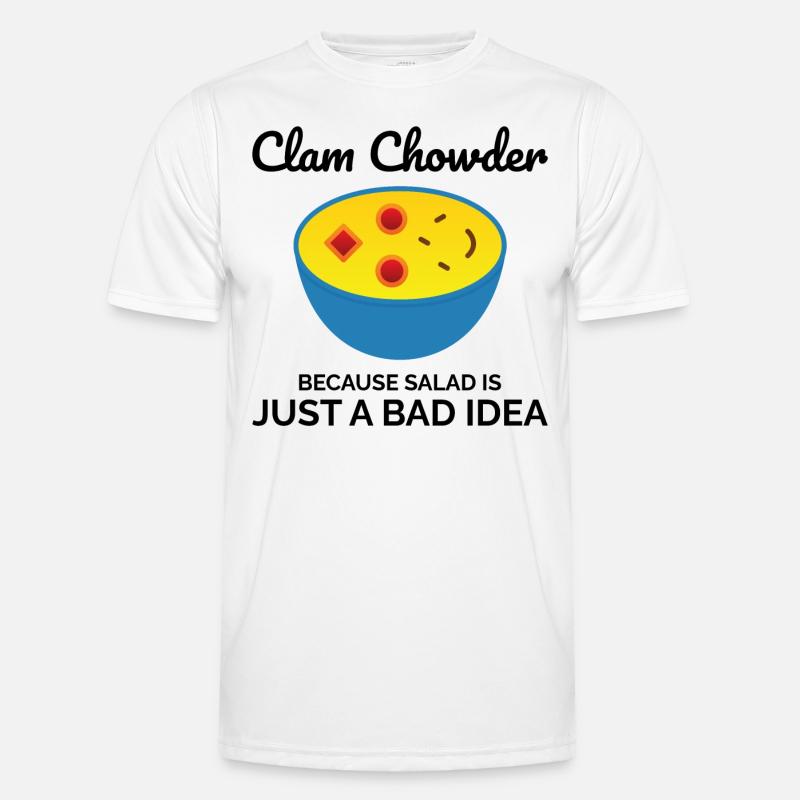 Clam Chowder Shellfish Hilarious Seafood Soup Men's Functional T-Shirt