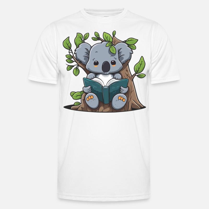 Baumgebundener Reader Männer Funktions-T-Shirt