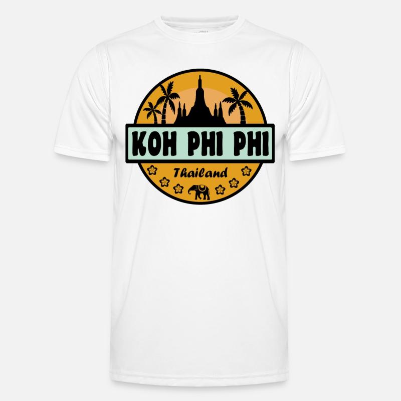 Koh Phi Phi Thailand - Männer Funktions-T-Shirt - Weiß