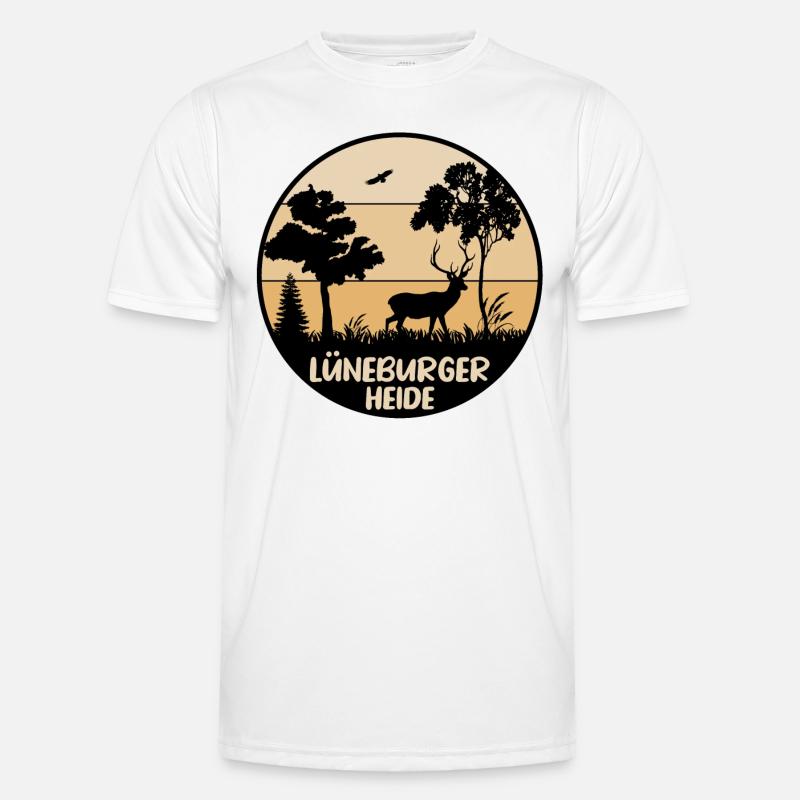 Lüneburger Heide Männer Funktions-T-Shirt