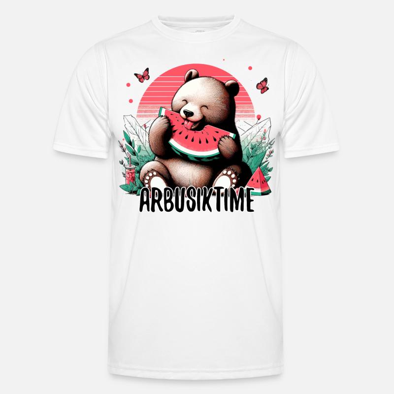 C’est l’heure de la pastèque Arbusik Bear Yummy Gift T-shirt sport Homme