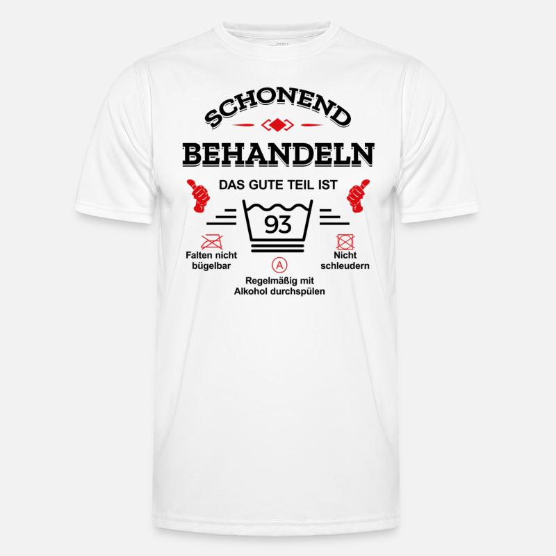 HANDLE MIT SORGFALT – 93 JAHRE PERFEKTION Männer Funktions-T-Shirt