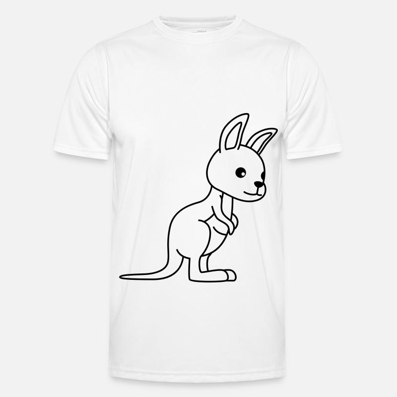 Kangaroo Comic - Men's Functional T-Shirt - white