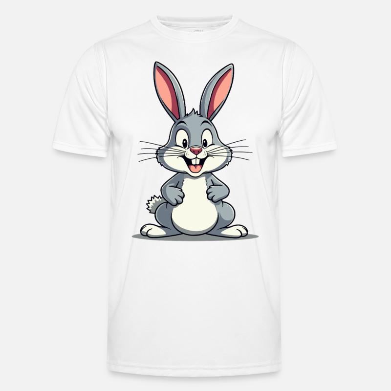 Funny Easter Bunny Cute Bunny Easter - Men's Functional T-Shirt - white