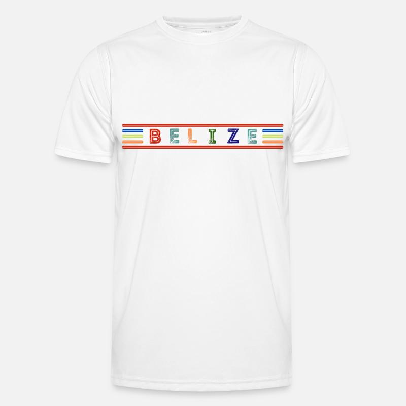 BELIZE - Männer Funktions-T-Shirt - Weiß