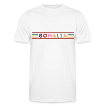 Somalia - Men's Functional T-Shirt - white - Front - AI Model Male 178 dark (178cm)