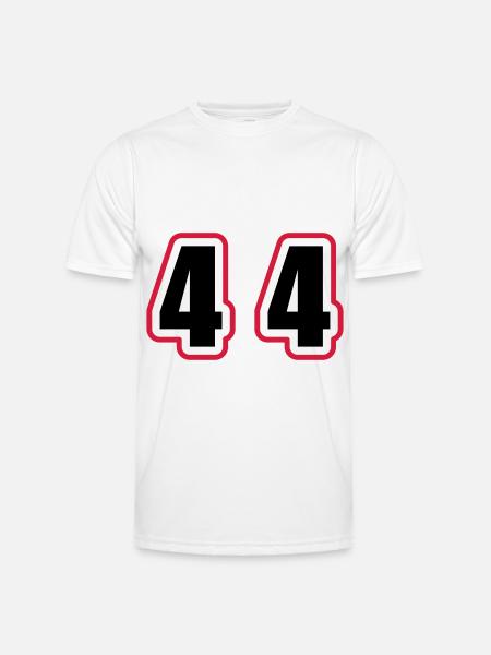 44 Number College - Men's Functional T-Shirt - white