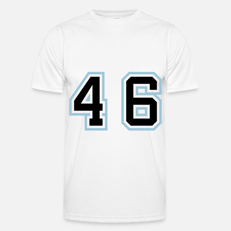 46 Number symbol - Men's Functional T-Shirt - white