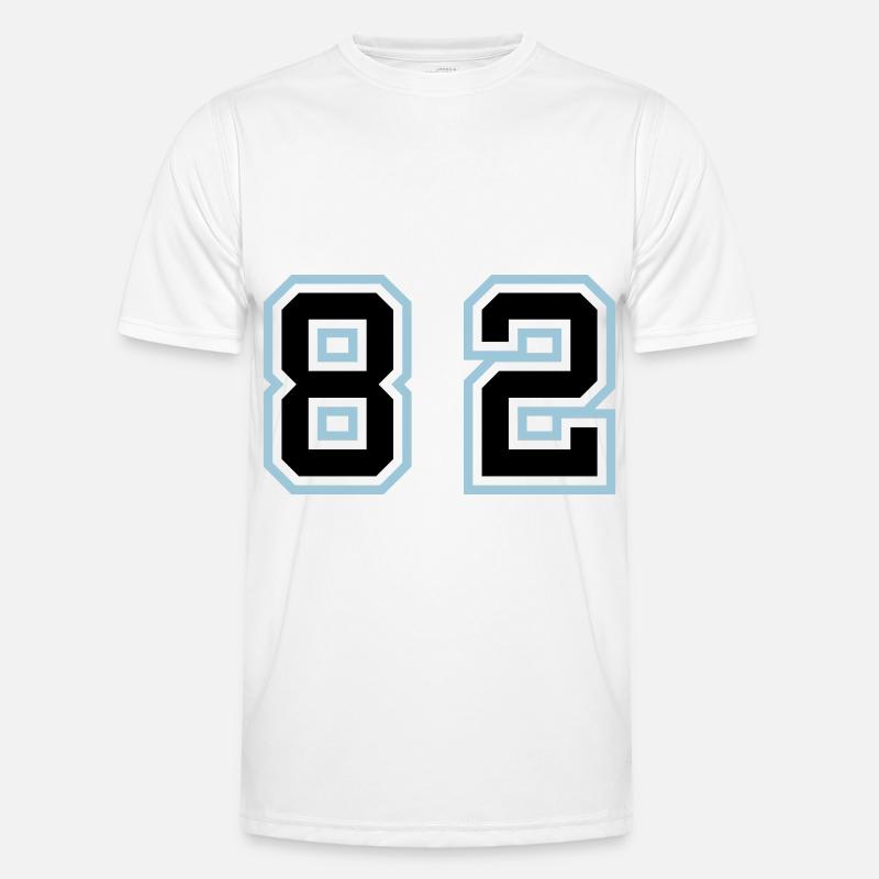 82 Number Symbol - Men's Functional T-Shirt - white