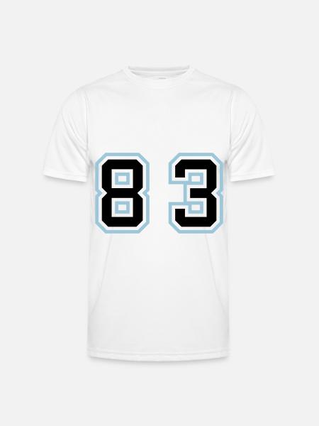 83 Symbole numérique - T-shirt sport Homme - blanc
