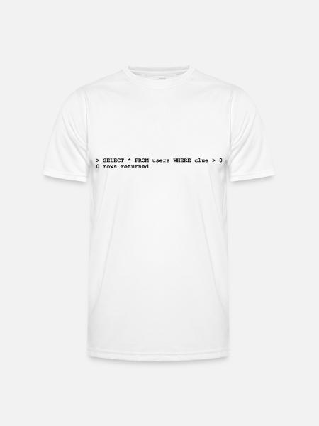 NERD HUMOR: ignorance! - Men's Functional T-Shirt - white