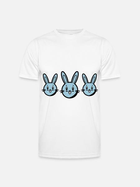 Bunny Easter Symbol - Men's Functional T-Shirt - white