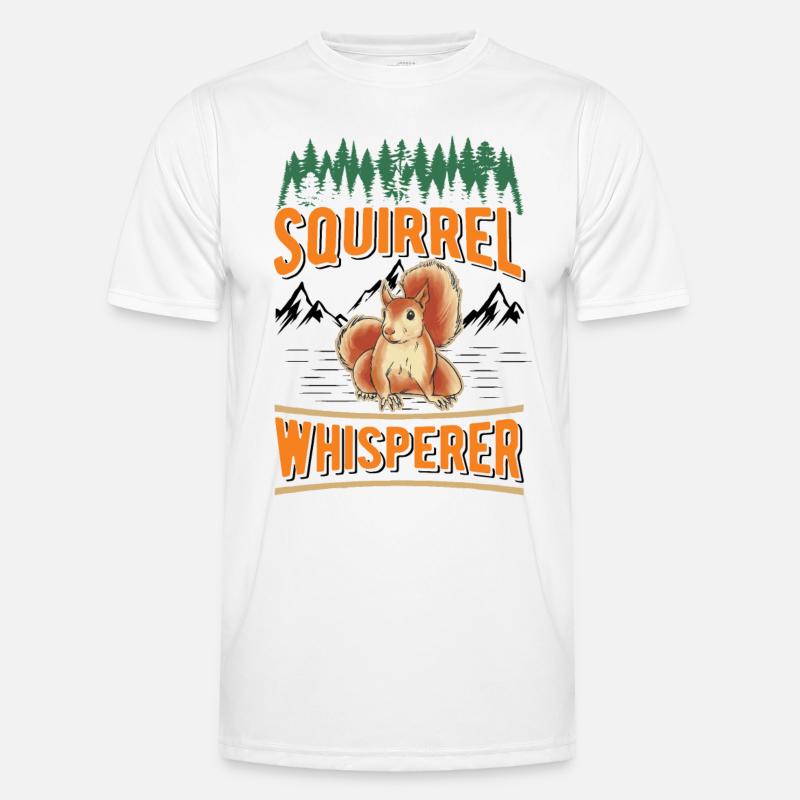 Eichhörnchen Flüsterer Squirrel Whisperer - Men's Functional T-Shirt - white