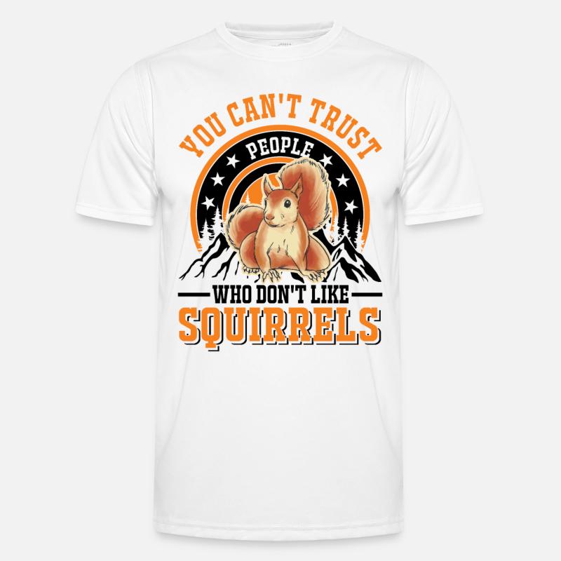 Squirrel Gift Grey Squirrel - Men's Functional T-Shirt - white