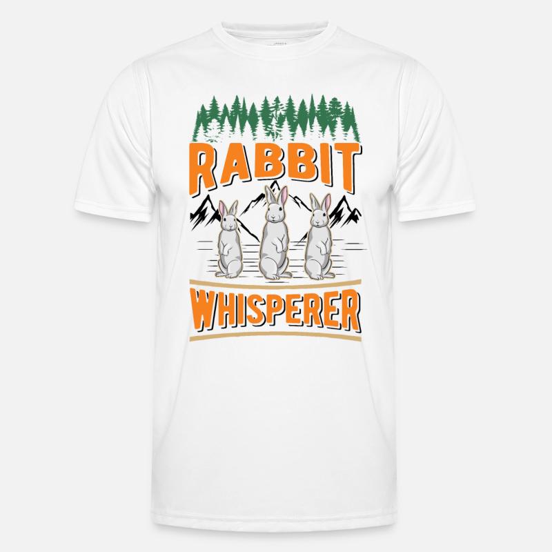 Rabbit Whisperer Rabbit Whisperer - Men's Functional T-Shirt - white