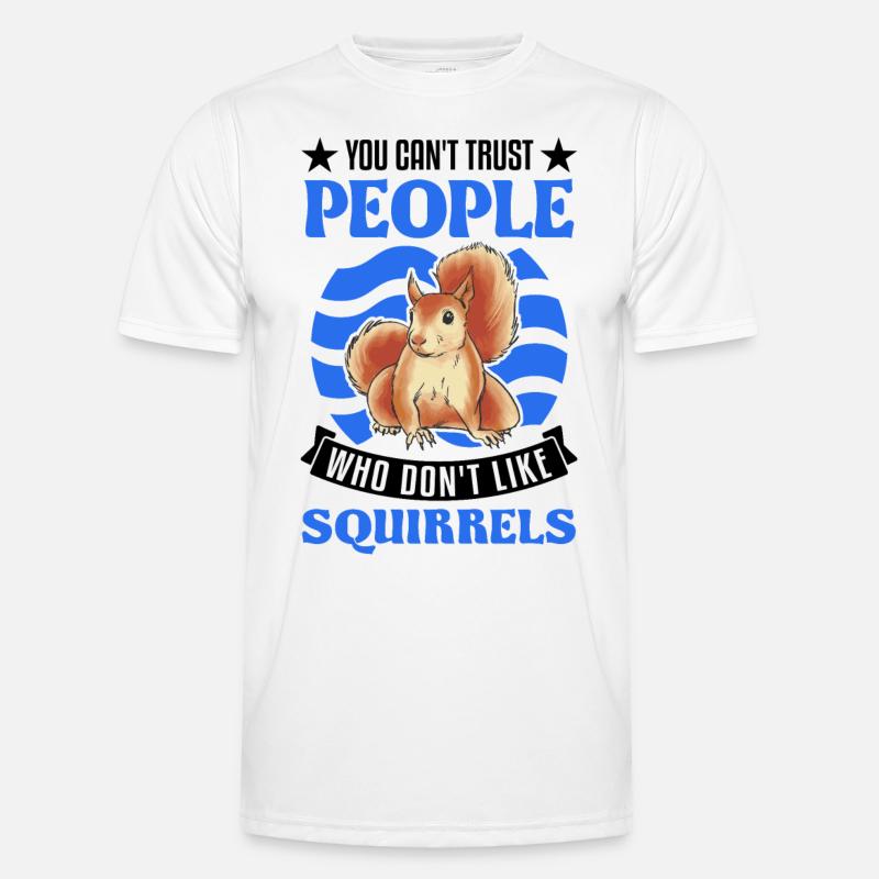 Squirrel Gift Grey Squirrel - Men's Functional T-Shirt - white