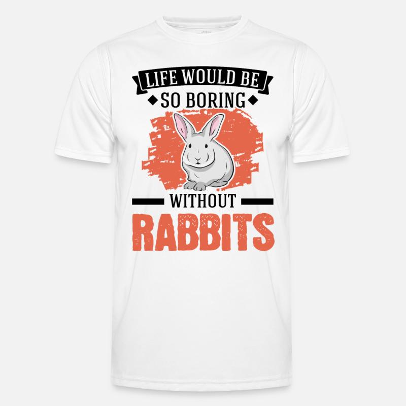 Rabbit Gift Rabbit Rabbit - Men's Functional T-Shirt - white