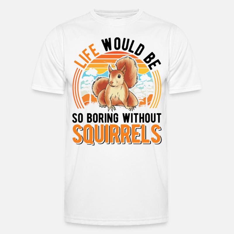 Eichhörnchen Geschenk Squirrel Grauhörnchen Männer Funktions-T-Shirt