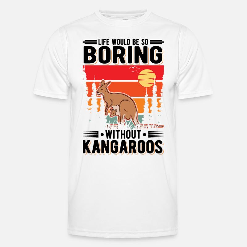 Australian Kangaroo Australia Kangaroo - Men's Functional T-Shirt - white