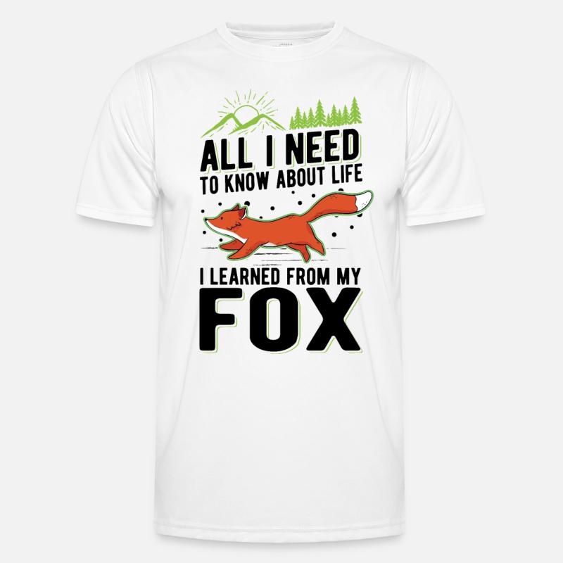 Fuchs Geschenk Rotfuchs Männer Funktions-T-Shirt