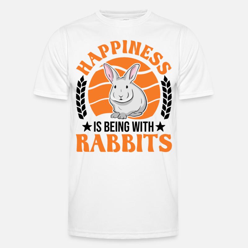 Rabbit Lucky Rabbit Rabbit - Men's Functional T-Shirt - white