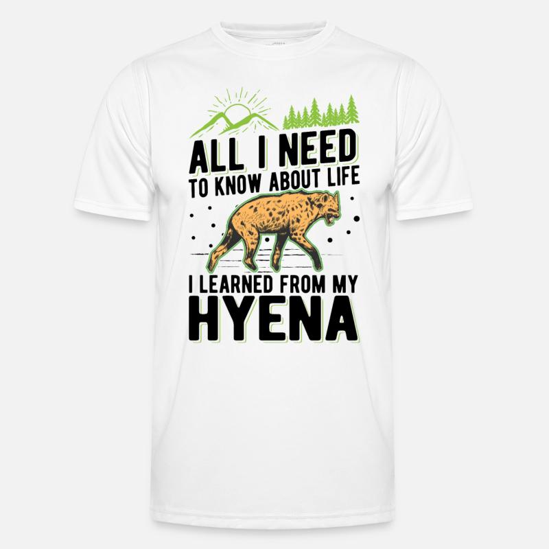 Hyäne Geschenk Erdwolf Hyena Männer Funktions-T-Shirt
