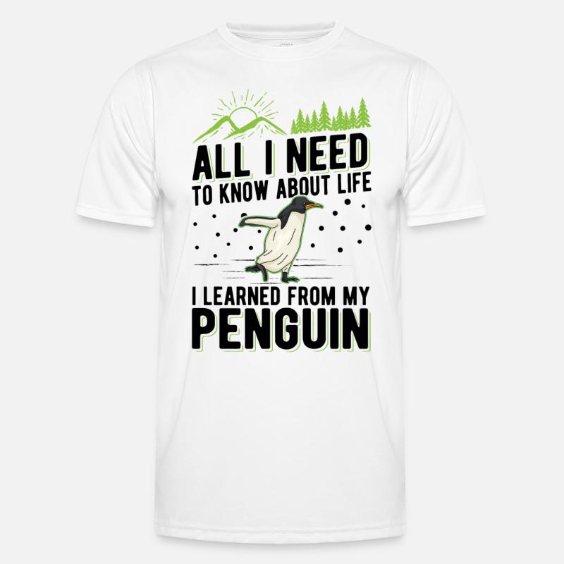 Penguin Gift Penguin - Men's Functional T-Shirt - white