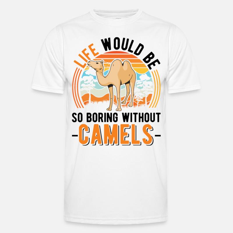 Kamel Geschenk Dromedar Camel Großkamel Männer Funktions-T-Shirt