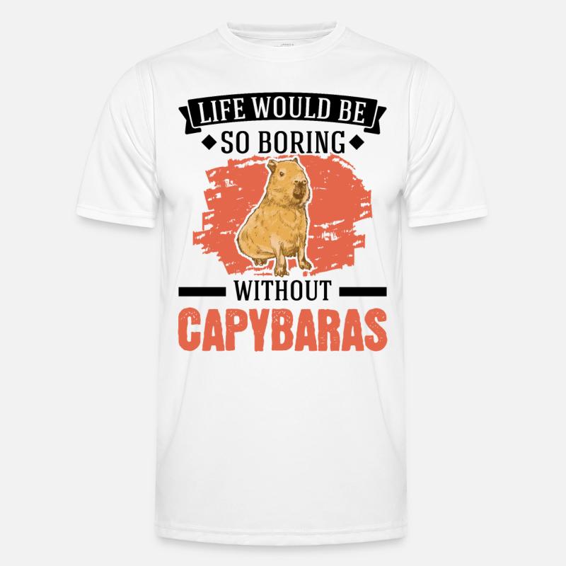 Capybara Gift Capibara capybara - Men's Functional T-Shirt - white
