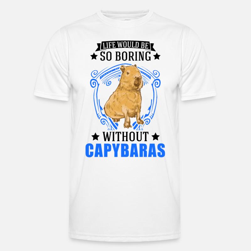 Capybara Gift Capibara capybara - Men's Functional T-Shirt - white