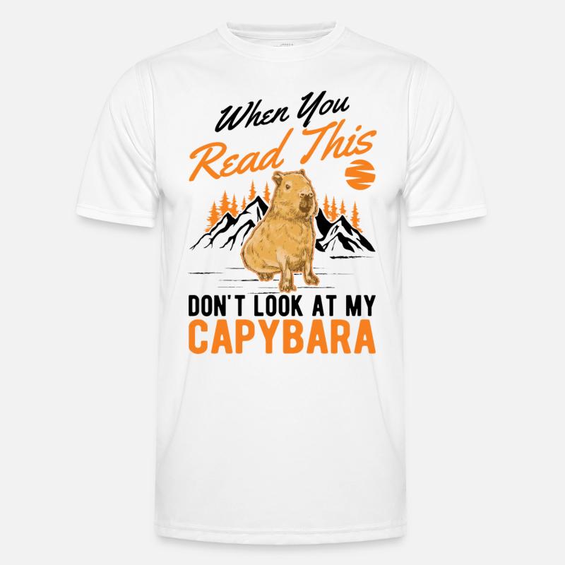 Capybara Gift Capibara capybara - Men's Functional T-Shirt - white