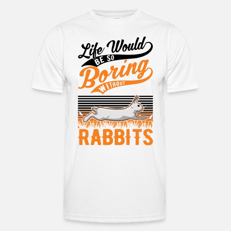 Rabbit Gift Rabbit Rabbit - Men's Functional T-Shirt - white