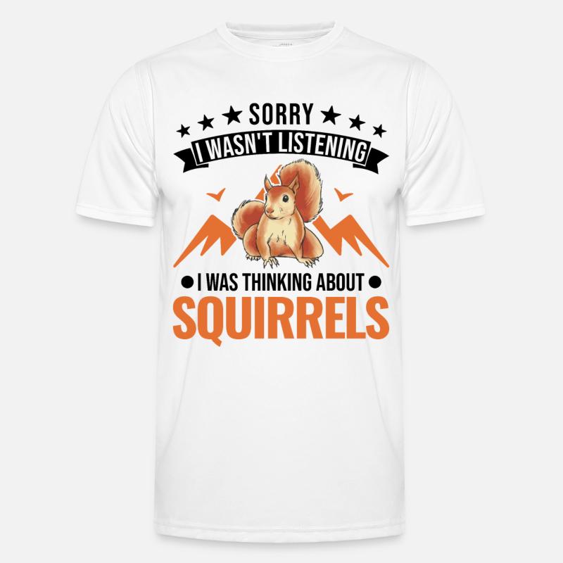 Squirrel Gift Grey Squirrel - Men's Functional T-Shirt - white