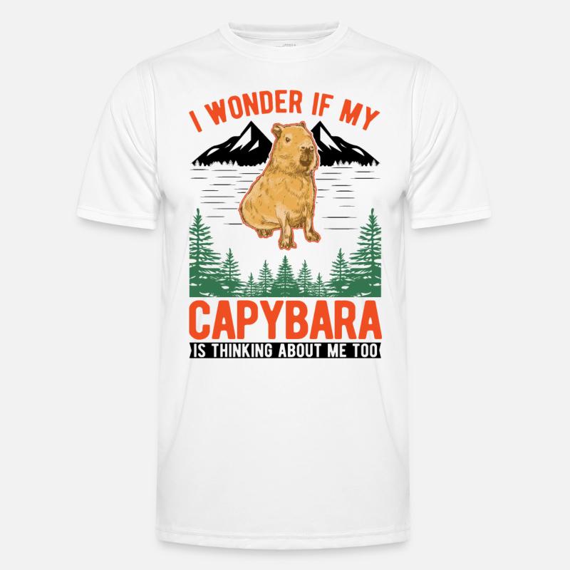 Capybara Wasserschwein Capibara T-shirt sport Homme