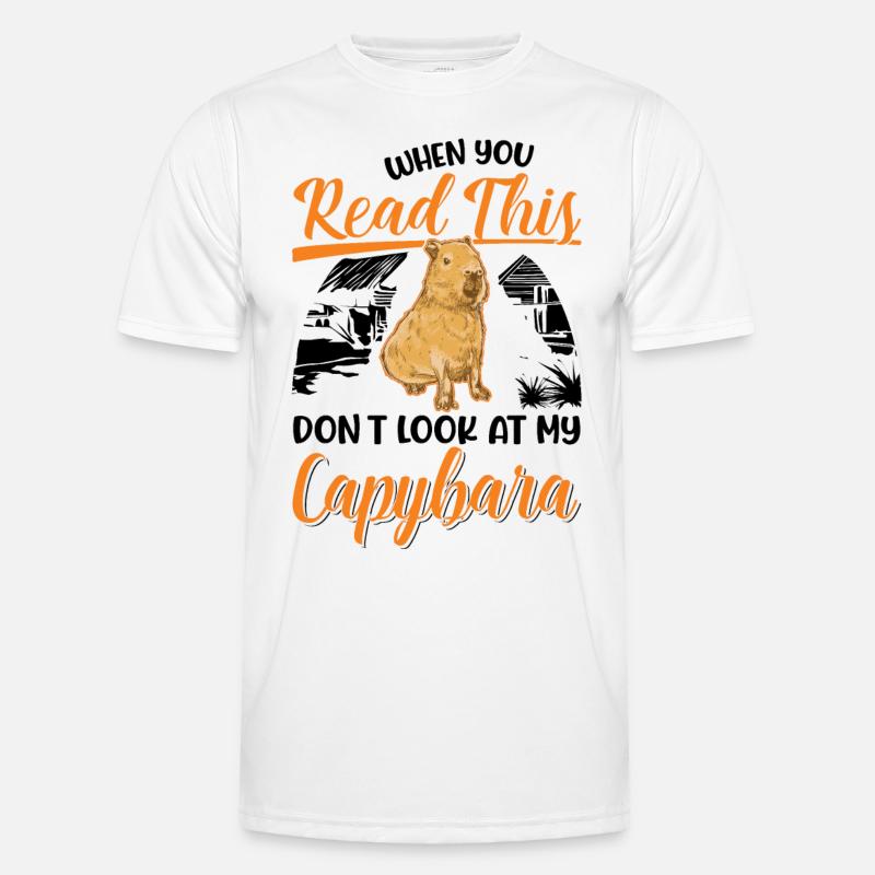 Capybara Gift Capibara capybara - Men's Functional T-Shirt - white