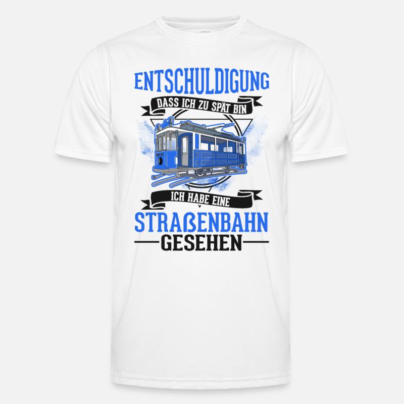 Straßenbahn Geschenk Straßenbahnfahrer Tram S-Bahn Männer Funktions-T-Shirt