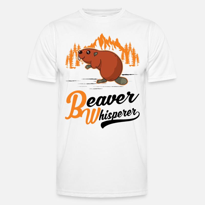 Biber Flüsterer Beaver Whisperer Männer Funktions-T-Shirt