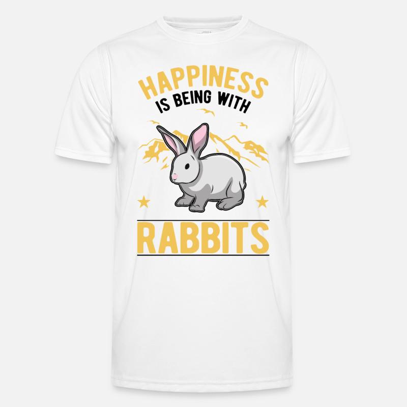 Rabbit Lucky Rabbit Rabbit - Men's Functional T-Shirt - white