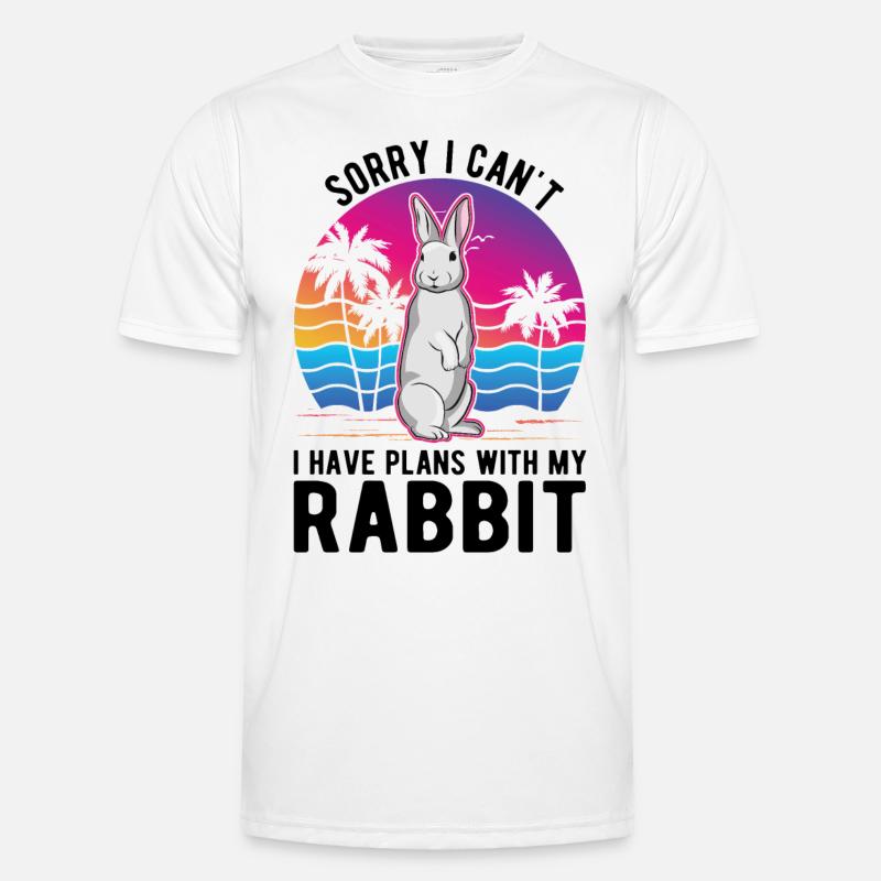 Rabbit Bunny Rabbit Rabbit - Men's Functional T-Shirt - white
