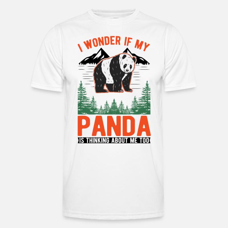 Panda Lover Panda Bear Gift - Men's Functional T-Shirt - white