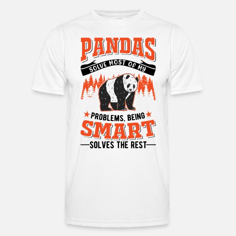 Panda Lover Panda Bear Gift - Men's Functional T-Shirt - white