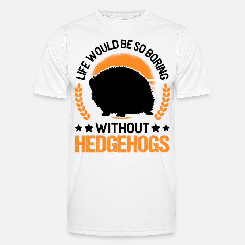 Igel Geschenk Stacheligel Männer Funktions-T-Shirt