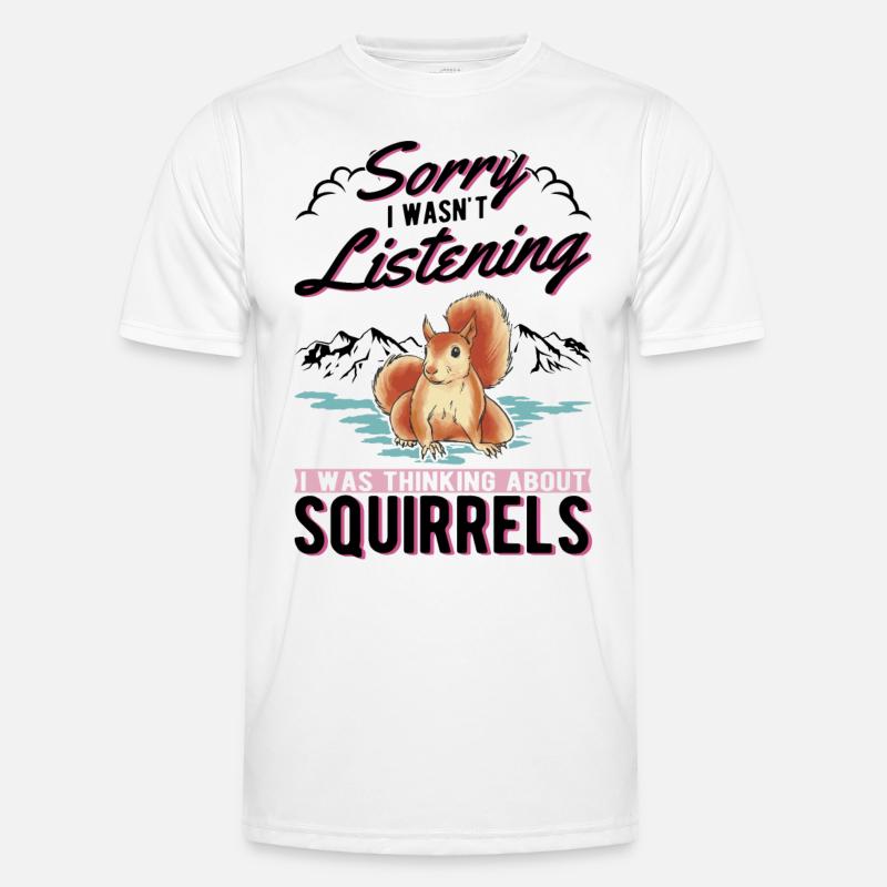Eichhörnchen Geschenk Grauhörnchen Squirrel - Männer Funktions-T-Shirt - Weiß